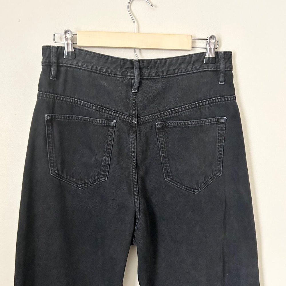 Isabel Marant Etoile Corsy Black High Rise Boyfriend Jeans - Picture 4 of 6